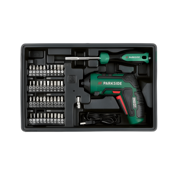 PARKSIDE® Zestaw Narzędzi Z Wkrętarką Akumulatorową PWBM A1 – 92 Elementy – Bild 2
