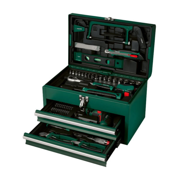 PARKSIDE® Zestaw Narzędzi Z Wkrętarką Akumulatorową PWBM A1 – 92 Elementy