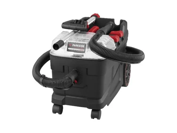 Odkurzacz do kurzu i cieczy, 1250 W, PPWS 10 A1 + Wiertarka i wkrętarka 4 w 1 PKGA 20-Li C2, 20 V (z akumulatorem i ładowarką) + termos Parkside w prezencie. – Bild 2